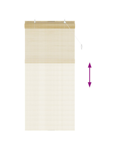 Tenda a rullo Naturale 110 x 220 cm Bambù
