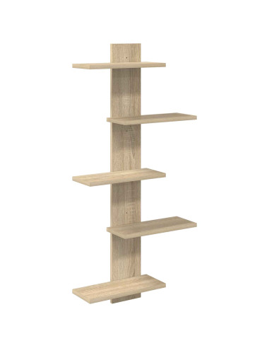 Mensola a muro flottante Rovere Sonoma 48,5 x 15 x 101 cm