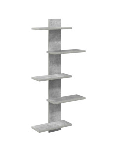 Mensola a muro flottante Grigio Cemento 48,5 x 15 x 101 cm