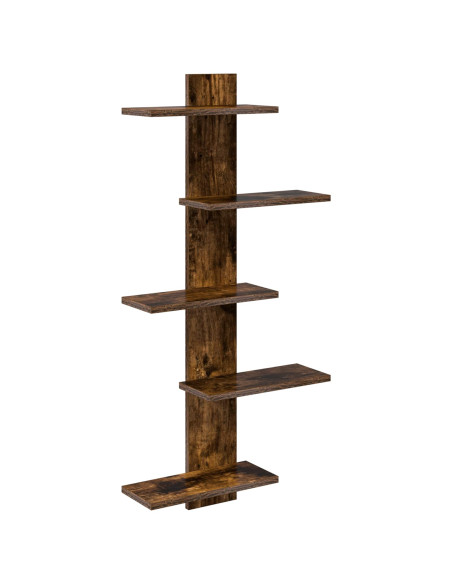 Mensola a muro flottante Rovere Fumo 48,5 x 15 x 101 cm