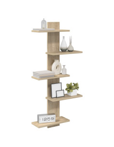Mensola a muro flottante Rovere Sonoma 48,5 x 15 x 101 cm 2
