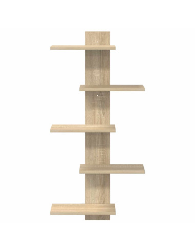 Mensola a muro flottante Rovere Sonoma 48,5 x 15 x 101 cm