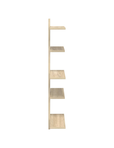 Mensola a muro flottante Rovere Sonoma 48,5 x 15 x 101 cm