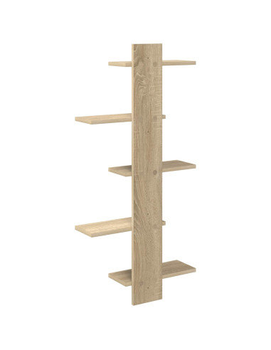 Mensola a muro flottante Rovere Sonoma 48,5 x 15 x 101 cm