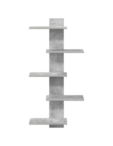 Mensola a muro flottante Grigio Cemento 48,5 x 15 x 101 cm