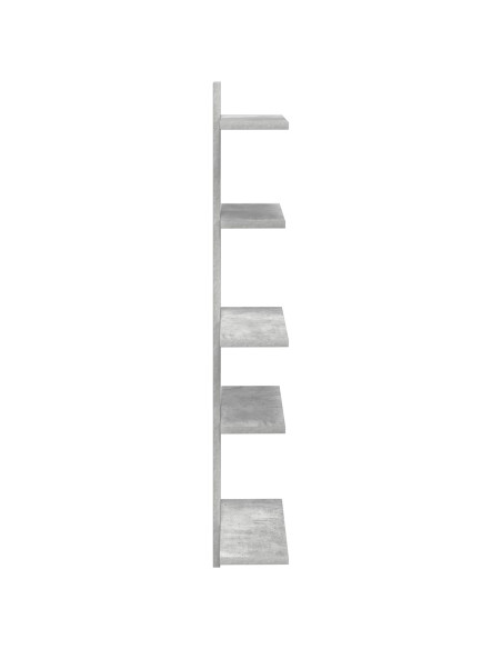 Mensola a muro flottante Grigio Cemento 48,5 x 15 x 101 cm