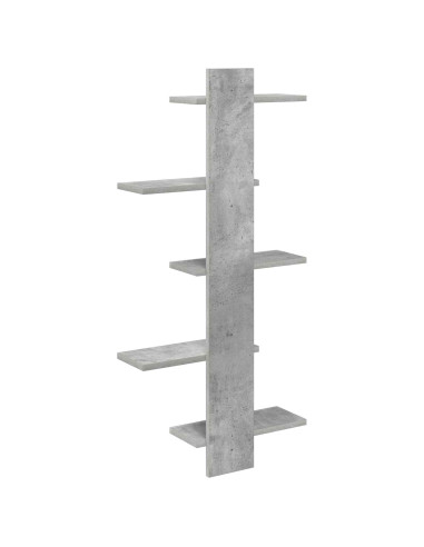 Mensola a muro flottante Grigio Cemento 48,5 x 15 x 101 cm