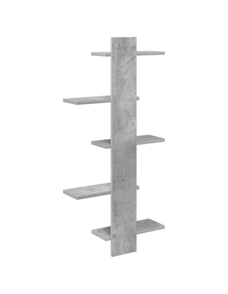 Mensola a muro flottante Grigio Cemento 48,5 x 15 x 101 cm