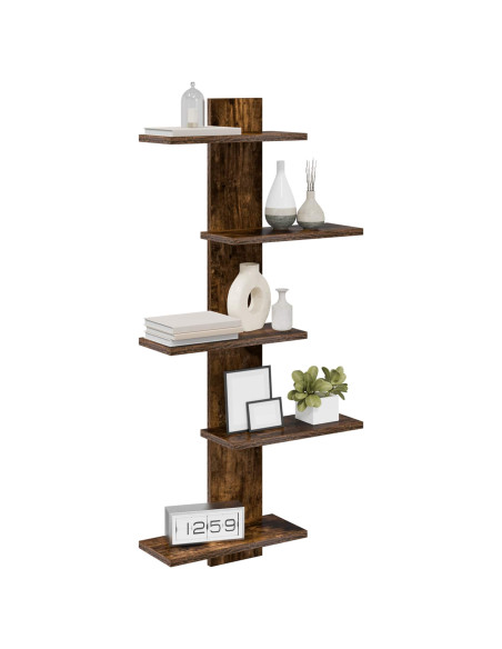 Mensola a muro flottante Rovere Fumo 48,5 x 15 x 101 cm