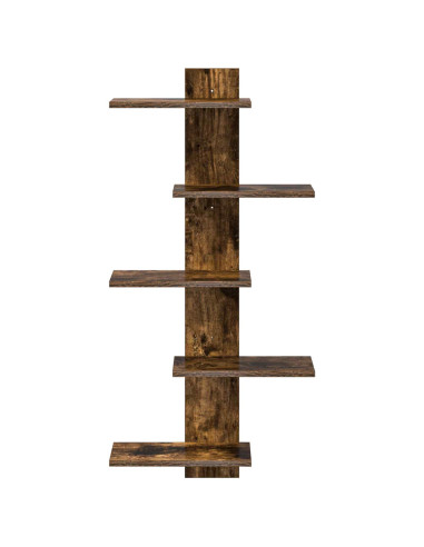 Mensola a muro flottante Rovere Fumo 48,5 x 15 x 101 cm