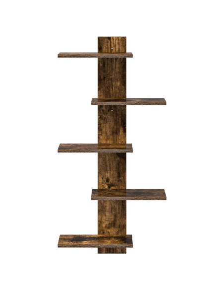 Mensola a muro flottante Rovere Fumo 48,5 x 15 x 101 cm