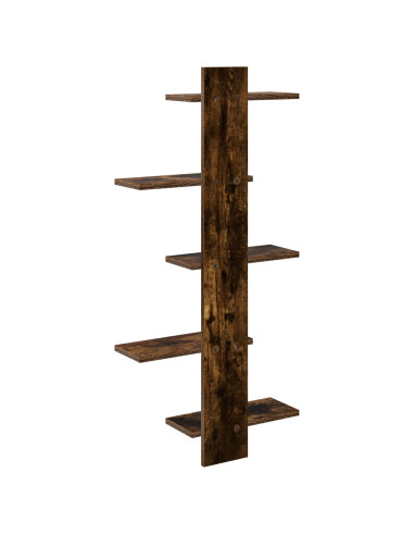 Mensola a muro flottante Rovere Fumo 48,5 x 15 x 101 cm