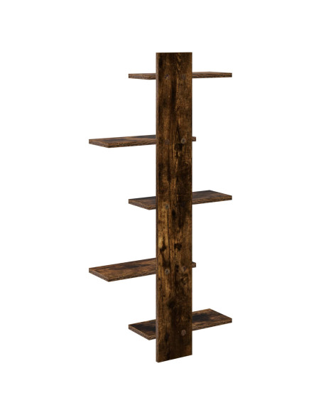Mensola a muro flottante Rovere Fumo 48,5 x 15 x 101 cm