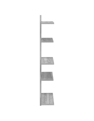 Mensola a muro flottante Sonoma grigio 48,5 x 15 x 101 cm