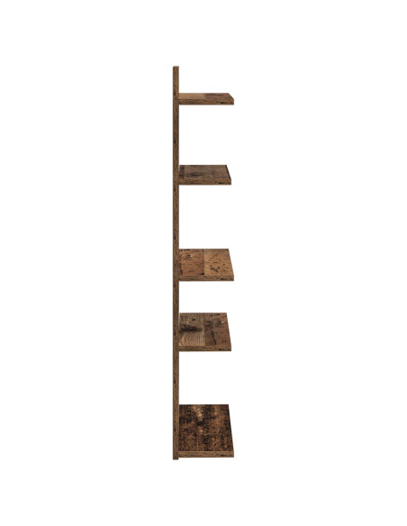Mensola a muro flottante Legno antico 48,5 x 15 x 101 cm