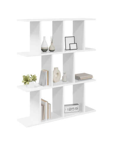 Scaffale da parete Bianco 80 x 20 x 96 cm Legno ingegnerizzato