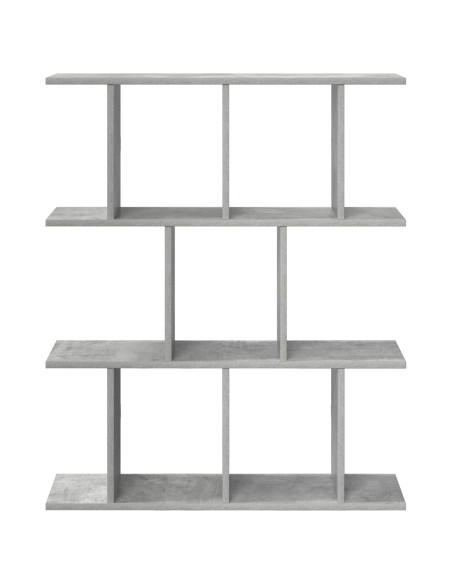 Scaffale da parete Grigio Cemento 80 x 20 x 96 cm