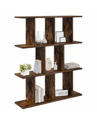 Scaffale da parete Rovere Fumo 80 x 20 x 96 cm