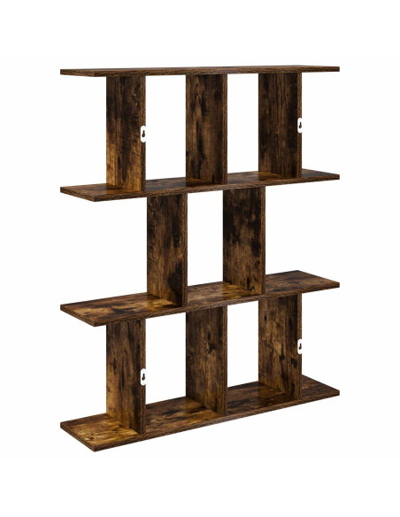 Scaffale da parete Rovere Fumo 80 x 20 x 96 cm