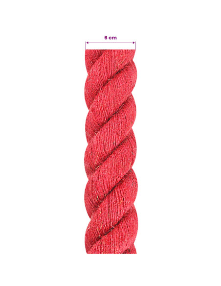 Corda di Juta Rosso 100% juta Tossa