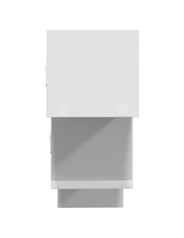 Scaffale da parete Bianco 48 x 15 x 42 cm Legno ingegnerizzato