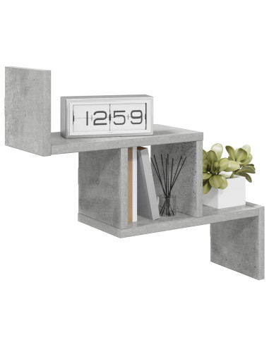 Scaffale da parete Grigio Cemento 48 x 15 x 42 cm