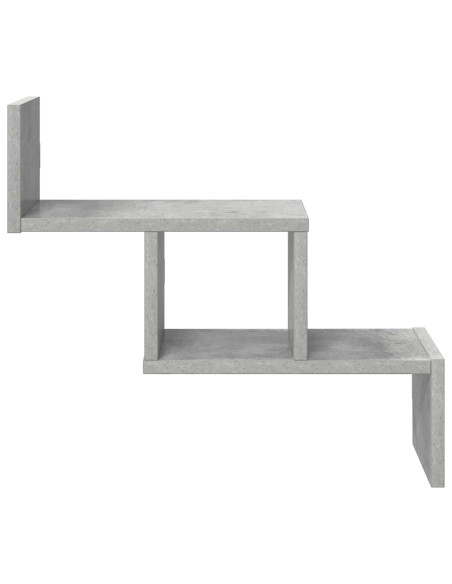 Scaffale da parete Grigio Cemento 48 x 15 x 42 cm