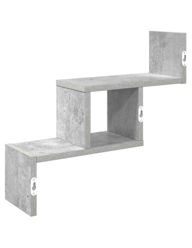 Scaffale da parete Grigio Cemento 48 x 15 x 42 cm