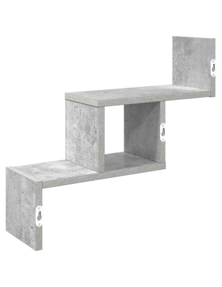 Scaffale da parete Grigio Cemento 48 x 15 x 42 cm
