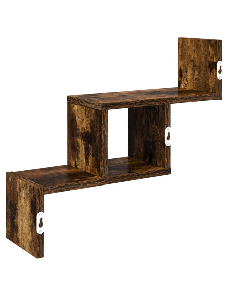 Scaffale da parete Rovere Fumo 48 x 15 x 42 cm