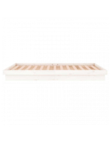 Giroletto con LED Bianco 140x200 cm in Legno Massello