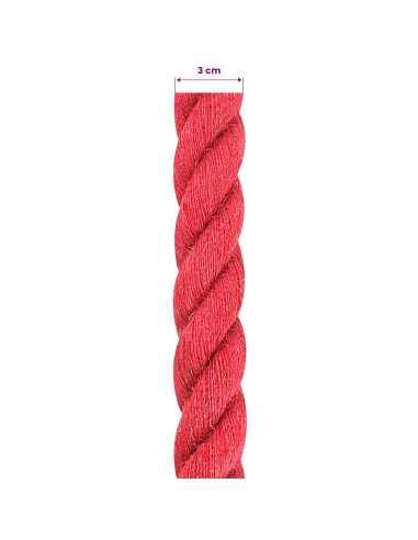 Corda di Juta Rosso 100% juta Tossa