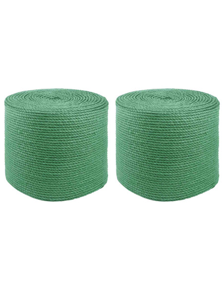 Corda di Juta 2 pcs Verde 100% juta Tossa