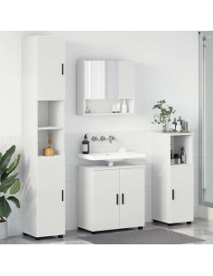 Set di mobili per il bagno Montaggio a parete 4 pcs Bianco