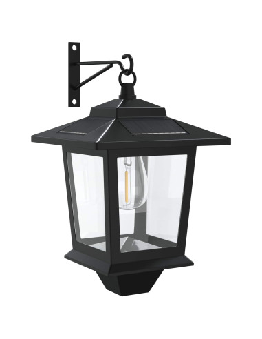 Lampada da Muro with LED Bulb 2 pz Nero 19 x 14 x 25 cm
