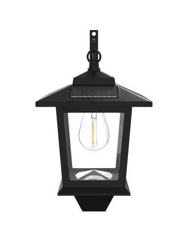 Lampada da Muro with LED Bulb 2 pz Nero 19 x 14 x 25 cm