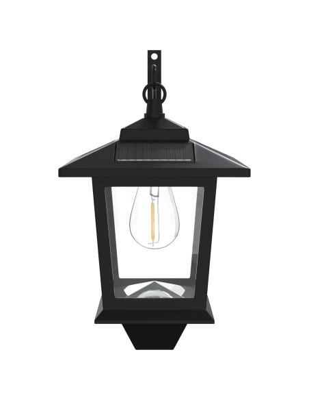 Lampada da Muro with LED Bulb 2 pz Nero 19 x 14 x 25 cm