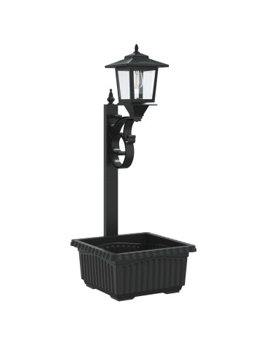 Applique con Vaso with LED Bulb Nero 29 x 28 x 74 cm ABS e PP