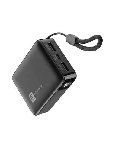 Cellularline Powerbank Mini 10000mAh Lcd Fast 20w 2 Usb-C/1 Usb-A