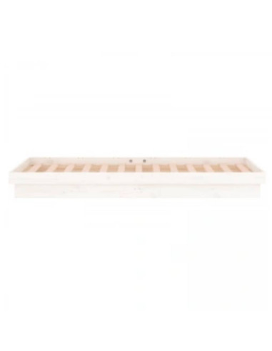 Giroletto con LED Bianco 90x200 cm in Legno Massello