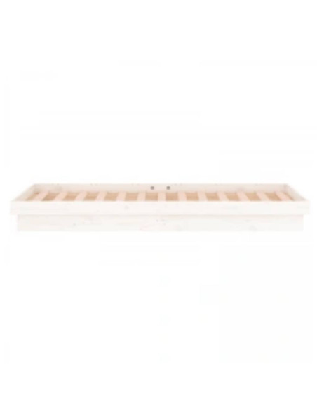 Giroletto con LED Bianco 90x200 cm in Legno Massello