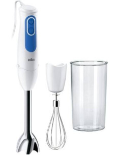 Braun Frullatore ad Immersione MQ3005WH 2 Velocit 700W Bianco/Blu