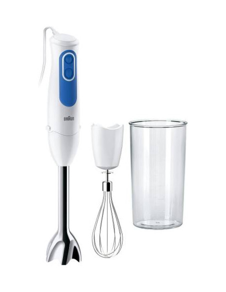 Braun Frullatore ad Immersione MQ3005WH 2 Velocit 700W Bianco/Blu