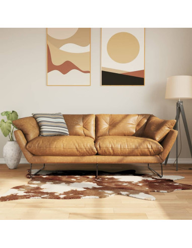 Tappeto Marrone e Bianco 120x170cm Mucca Lavabile