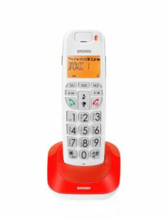 Telefono Cordless Brondi Bravo Bright Rosso