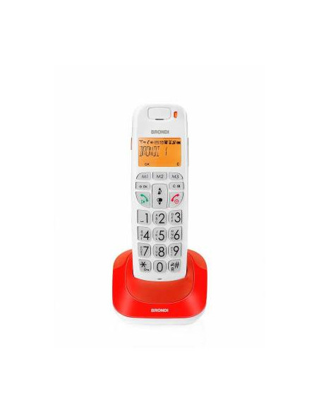 Telefono Cordless Brondi Bravo Bright Rosso
