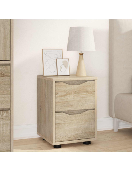 Comodino Rovere Sonoma 30,5 x 30 x 43 cm Legno multistrato