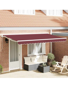 Telo di ricambio per tenda da sole Borgogna 380 x 195 cm