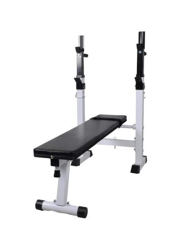 Panca Reclinabile con Rack Bilanciere e Set Manubri 90 kg