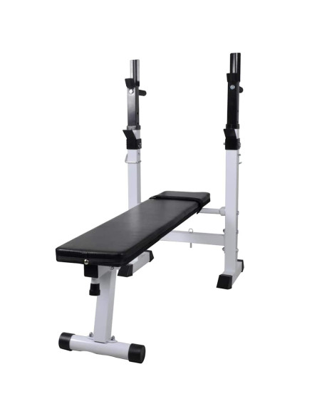 Panca Reclinabile con Rack Bilanciere e Set Manubri 90 kg